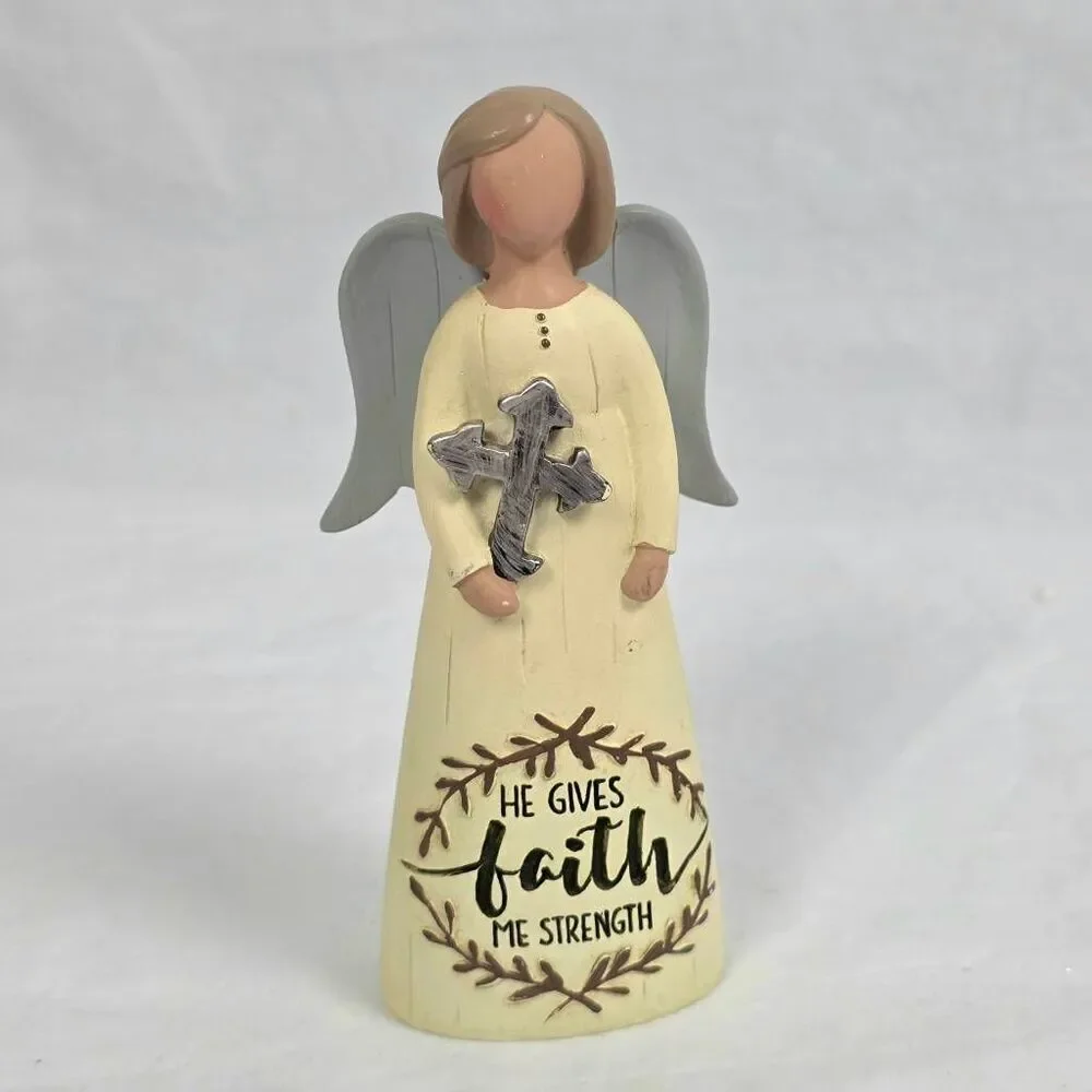 B. Lloyd Angel Figurine He Gives Faith Me Strength